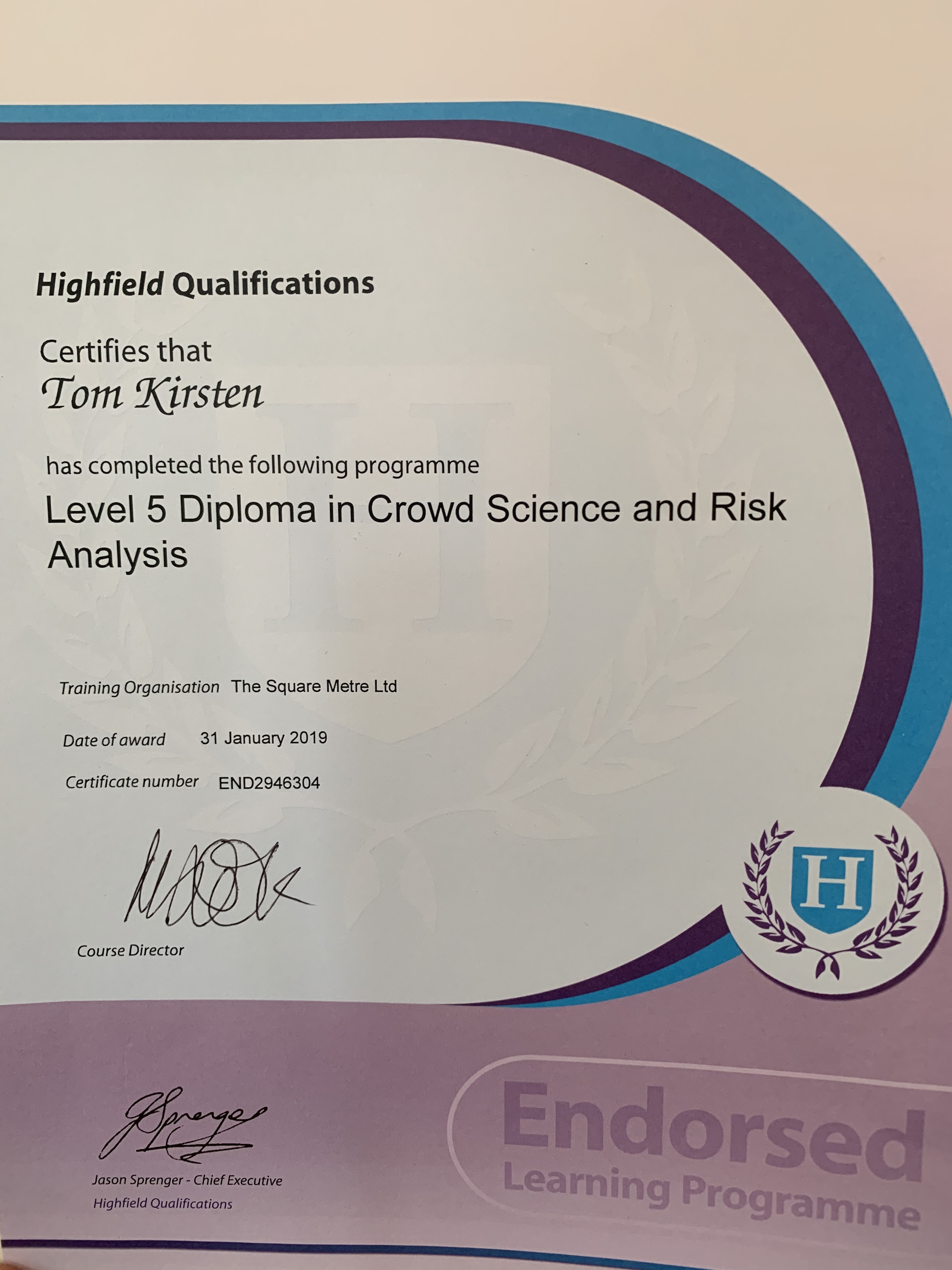 Crowd Science and Risk Analysis - Tom