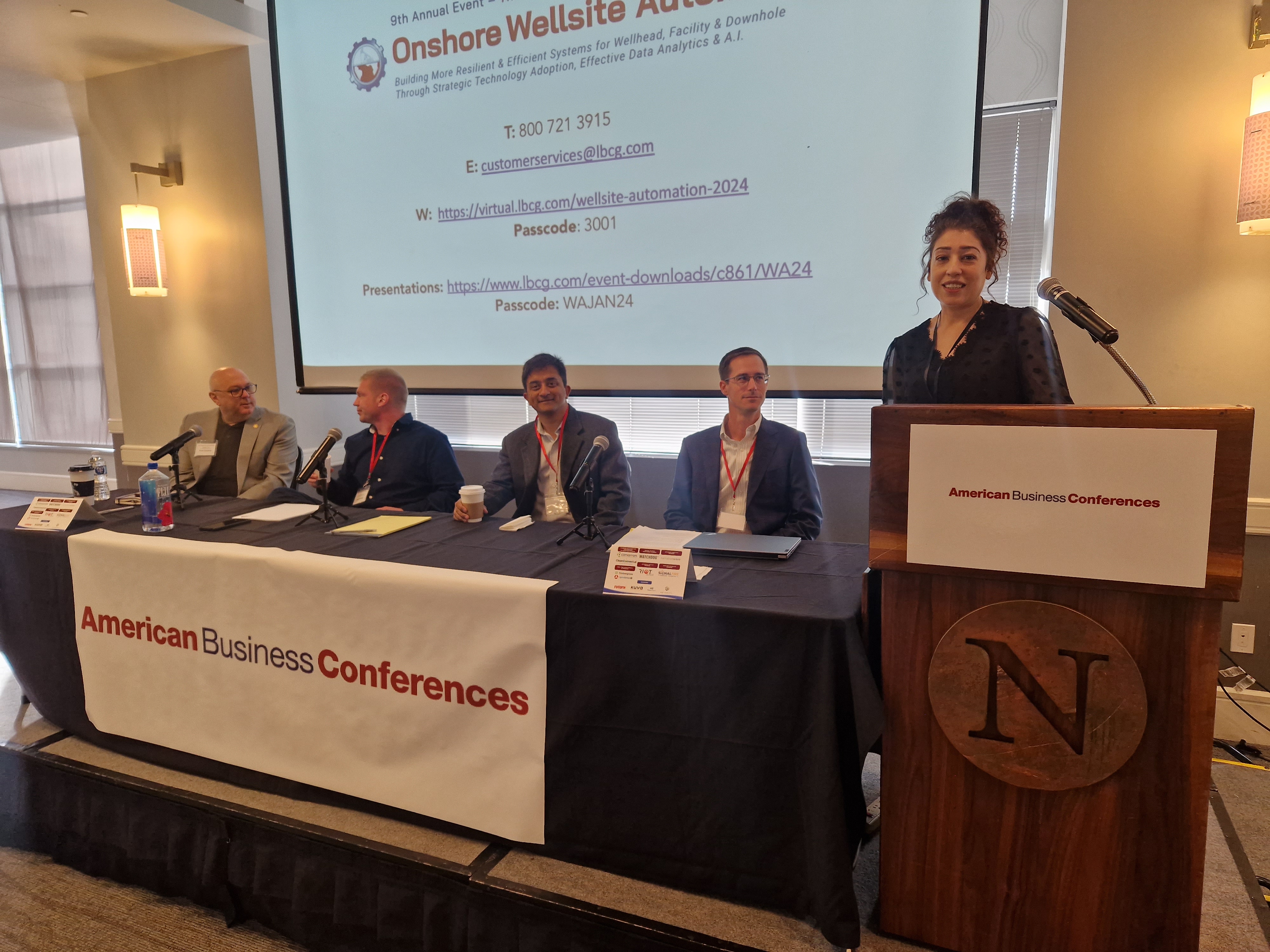 Speaking at a Oil & Gas Conference  - Zari