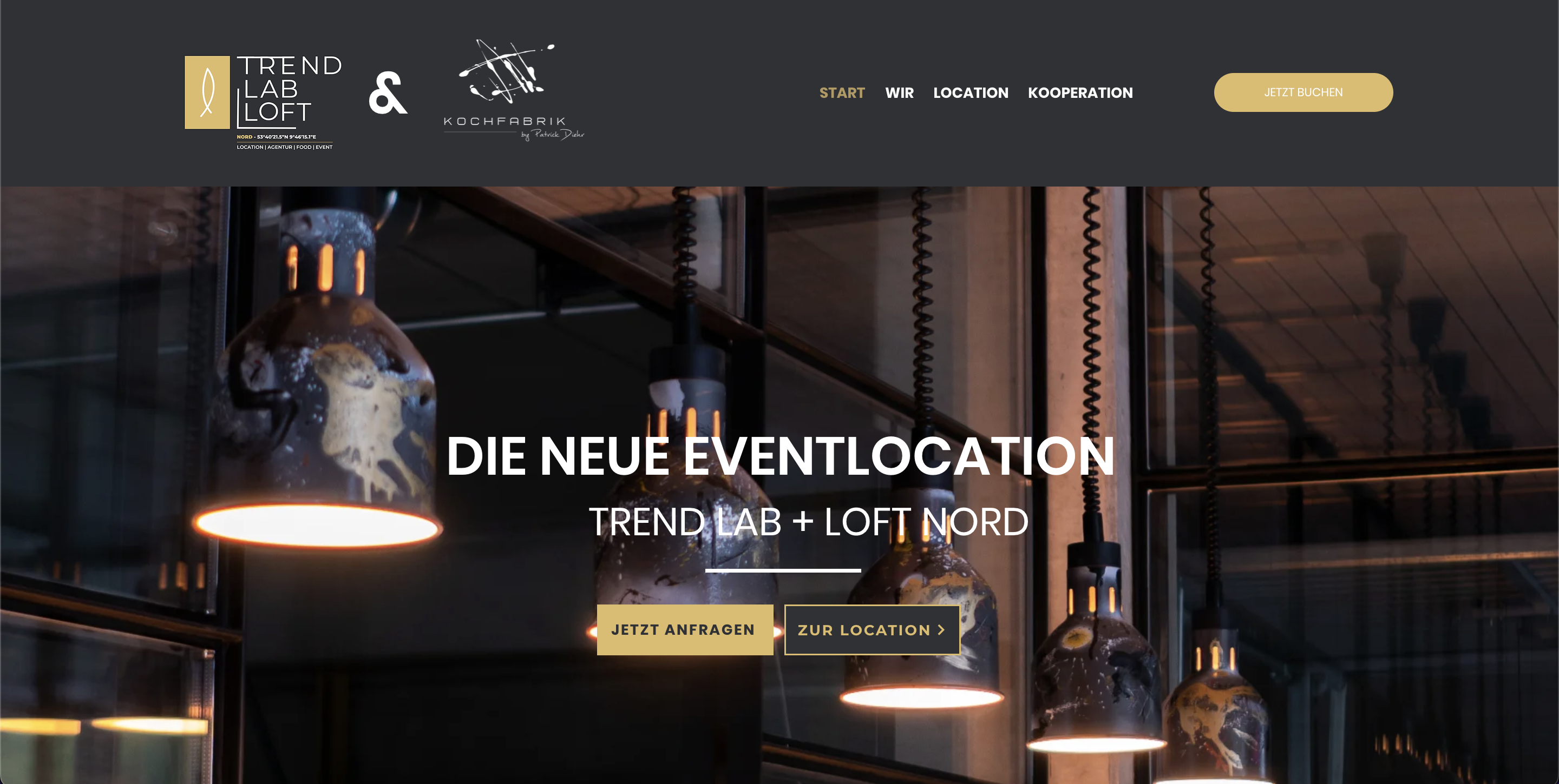 Wordpress-Website für Trend Lab + Loft NORD - Kim