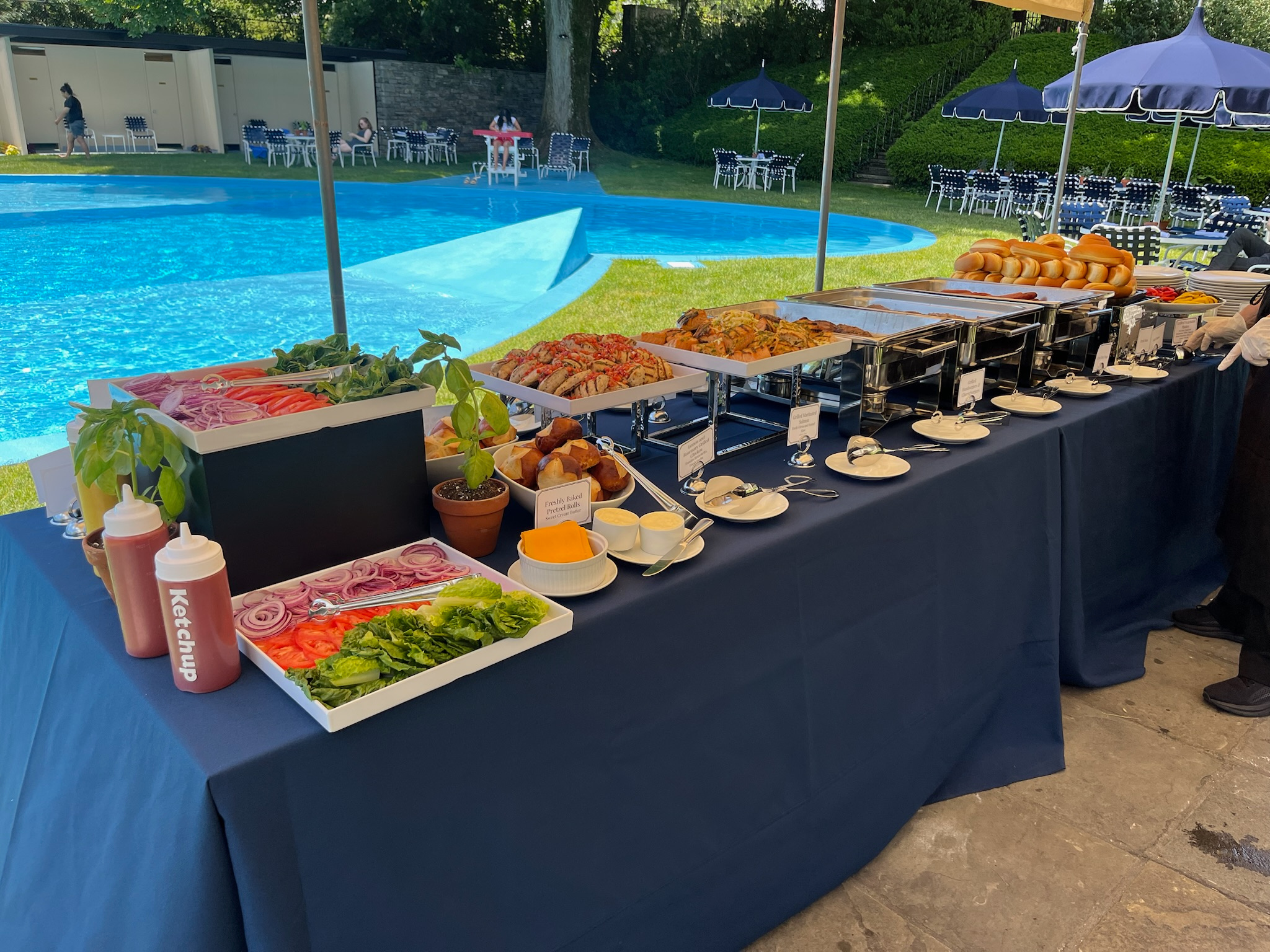 Buffet Display at Rockafeller Playhouse - Christie